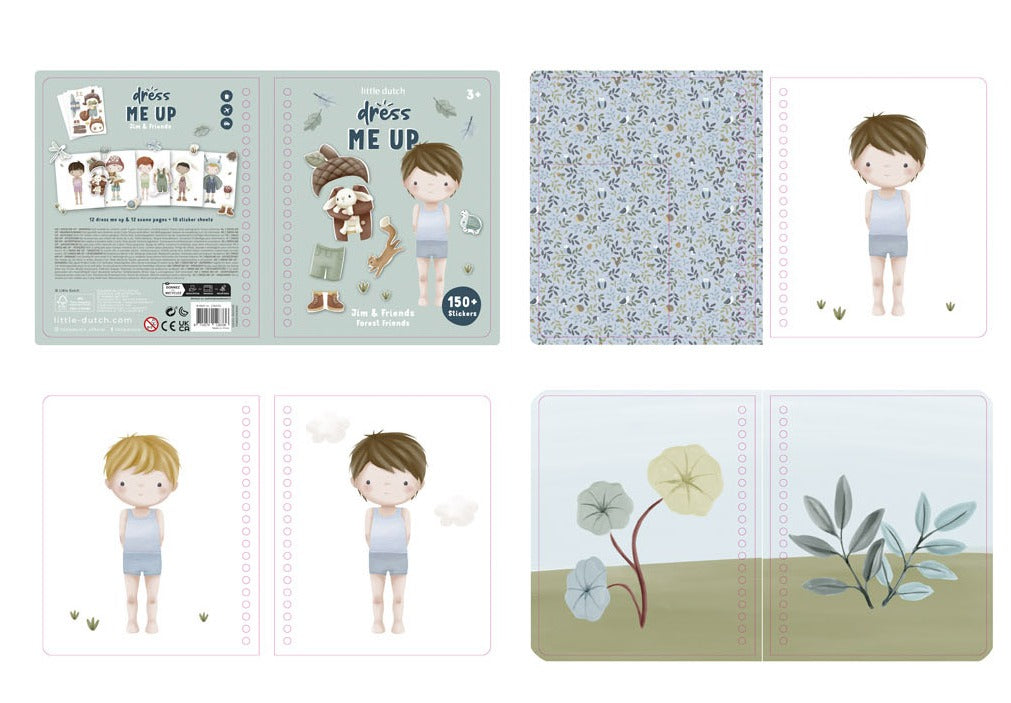 Stickerbuch Dress Me Up - Forest Friends