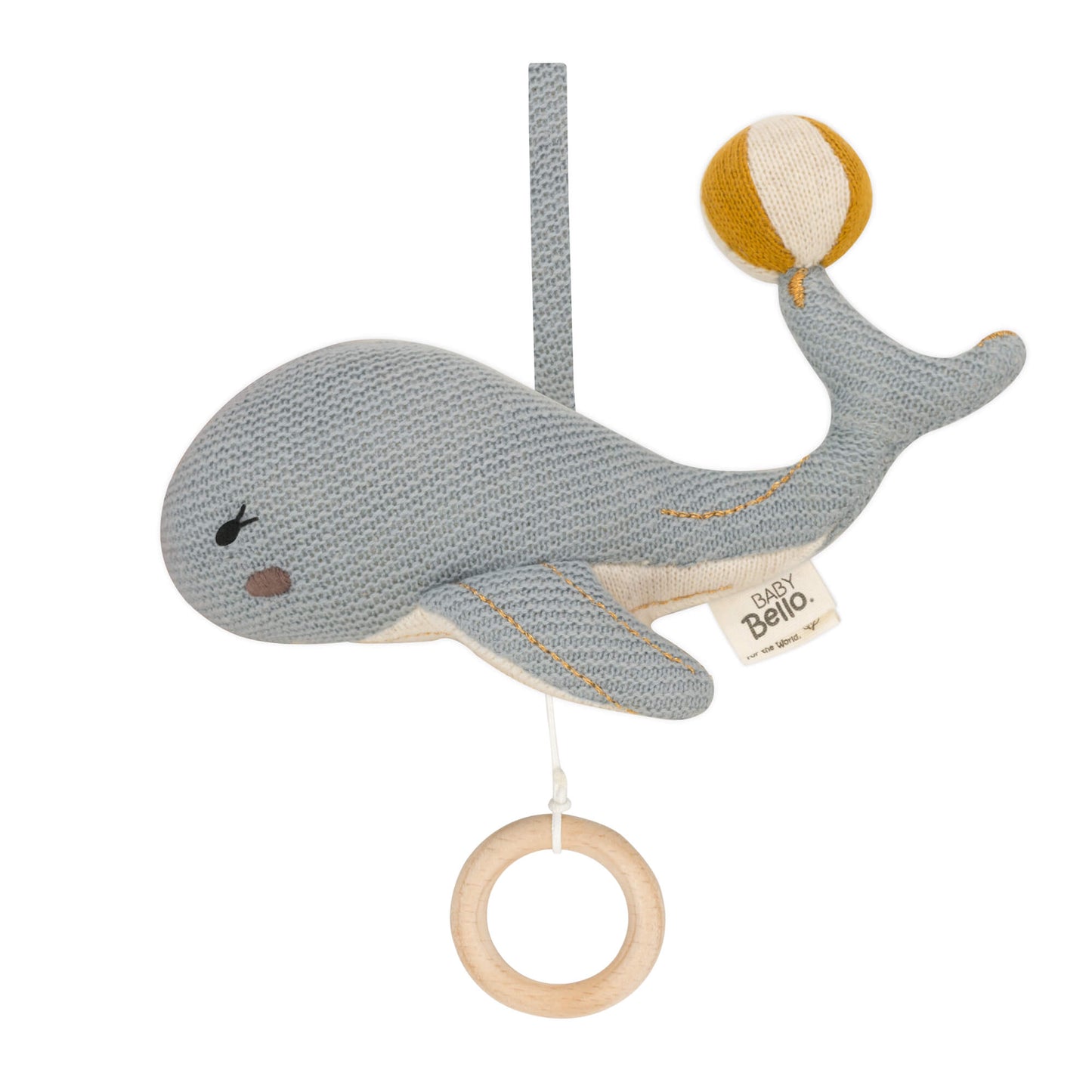 Wally the Whale Spieluhr - Delicate Blue