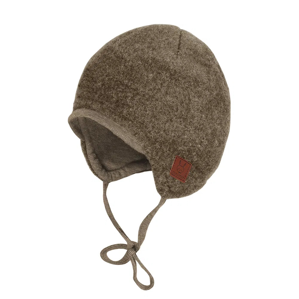 MAXIMO Baby-Mütze Wollfleece braunmeliert 39
