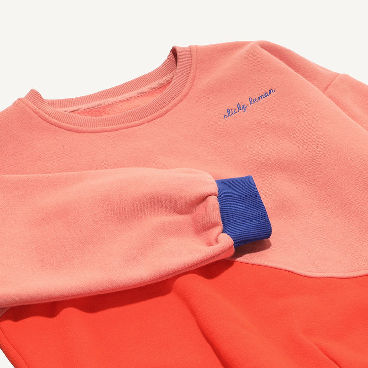 Sweater - coral pink + red hat - wonders of the deep sea