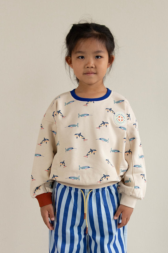 Sweater Orca all over - wonders of the deep sea