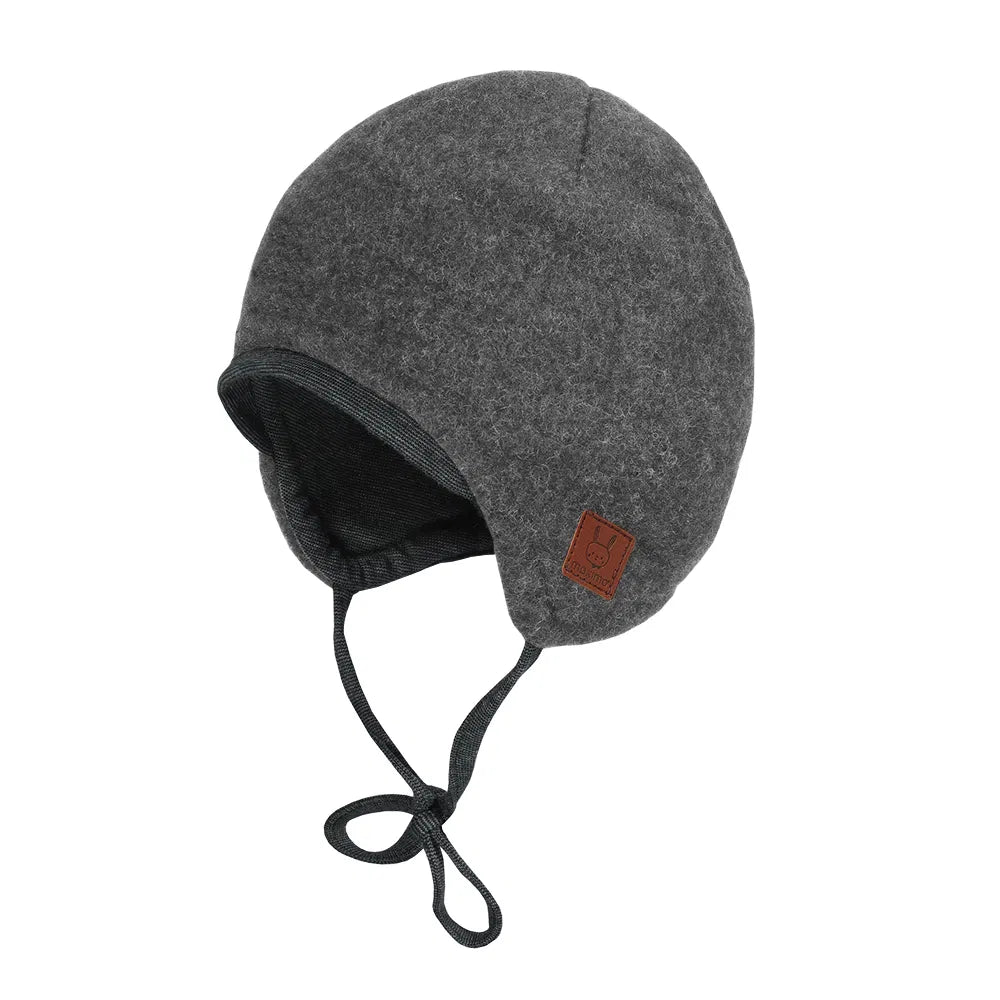 MAXIMO Baby-Mütze Wollfleece mittelgraumeliert 37