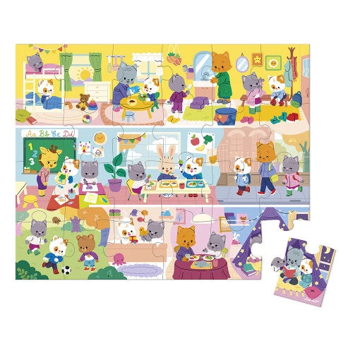 Kartonpuzzle „Die Rituale“, 24 Teile