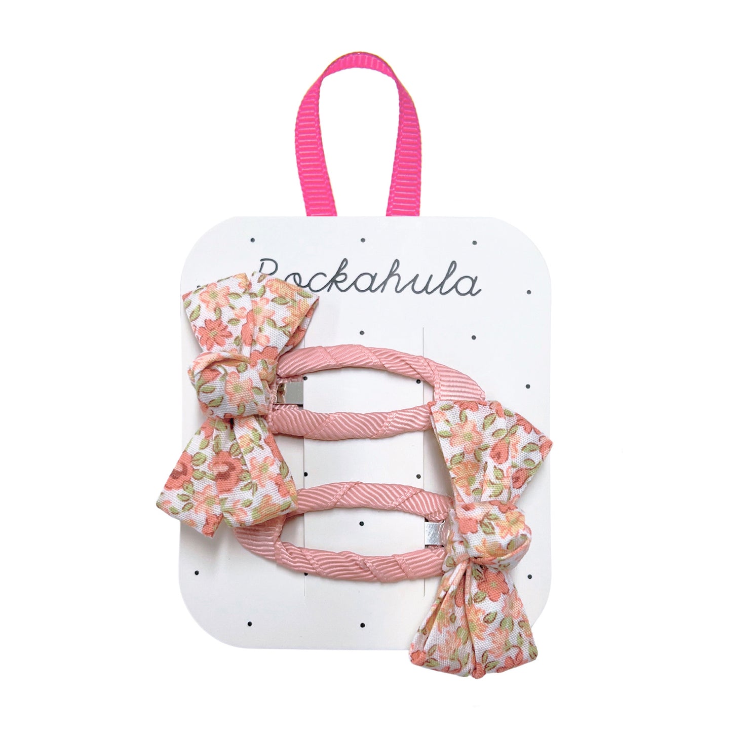 Margot Floral Twisty Bow Haarspangen
