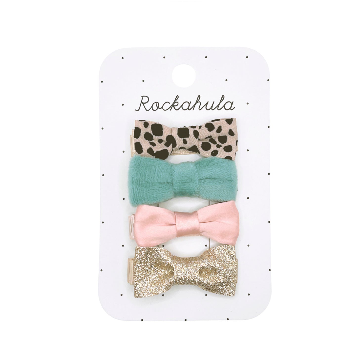 Leopard Love Mini Bow Haarspangen