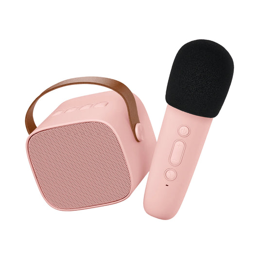 Karaoke Set Rosa - Bluetooth Box und Mikro