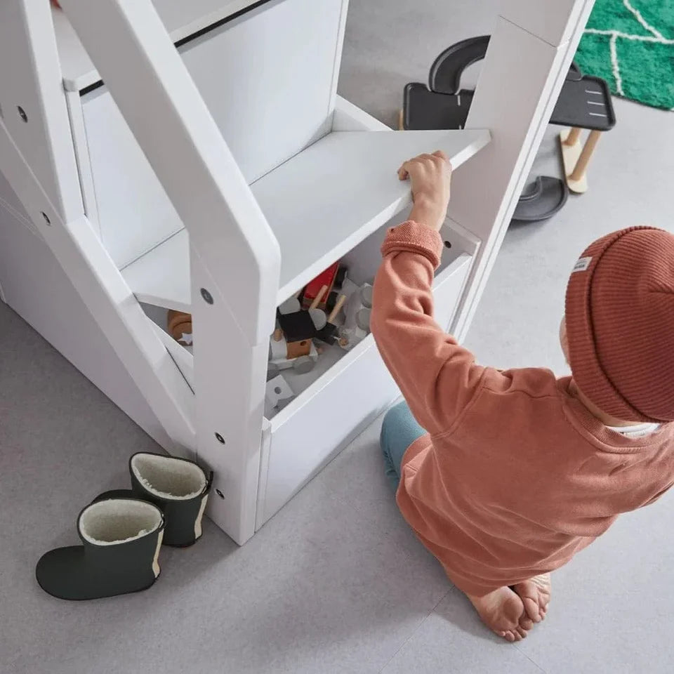 Lifetime Halbhohes Bett Deluxe mit Treppe