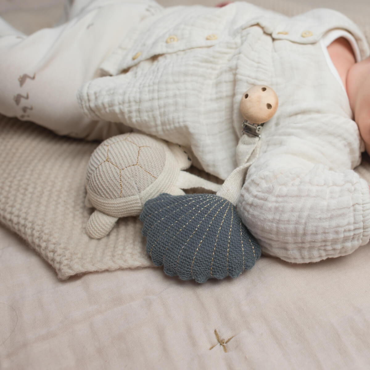 Kinderwagenanhänger Tily the Turtle Stone Blue