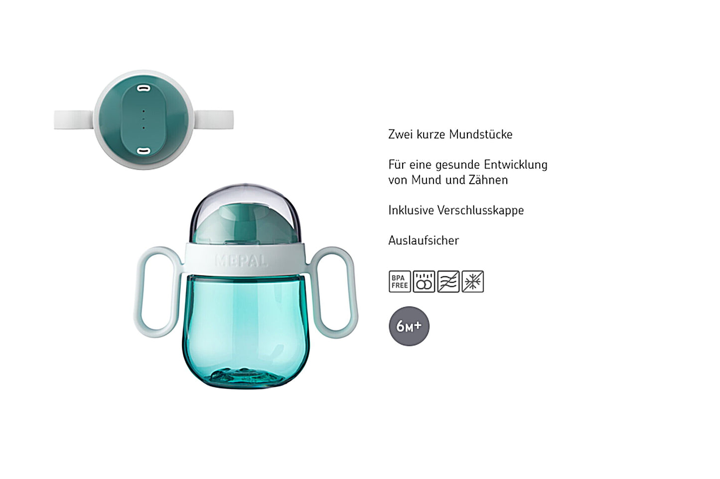 Antitropf-Trinklernbecher Mepal Mio 2.0 - Flowers & Butterflies