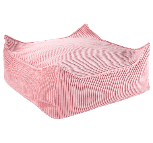 Pink Mousse Square Ottoman