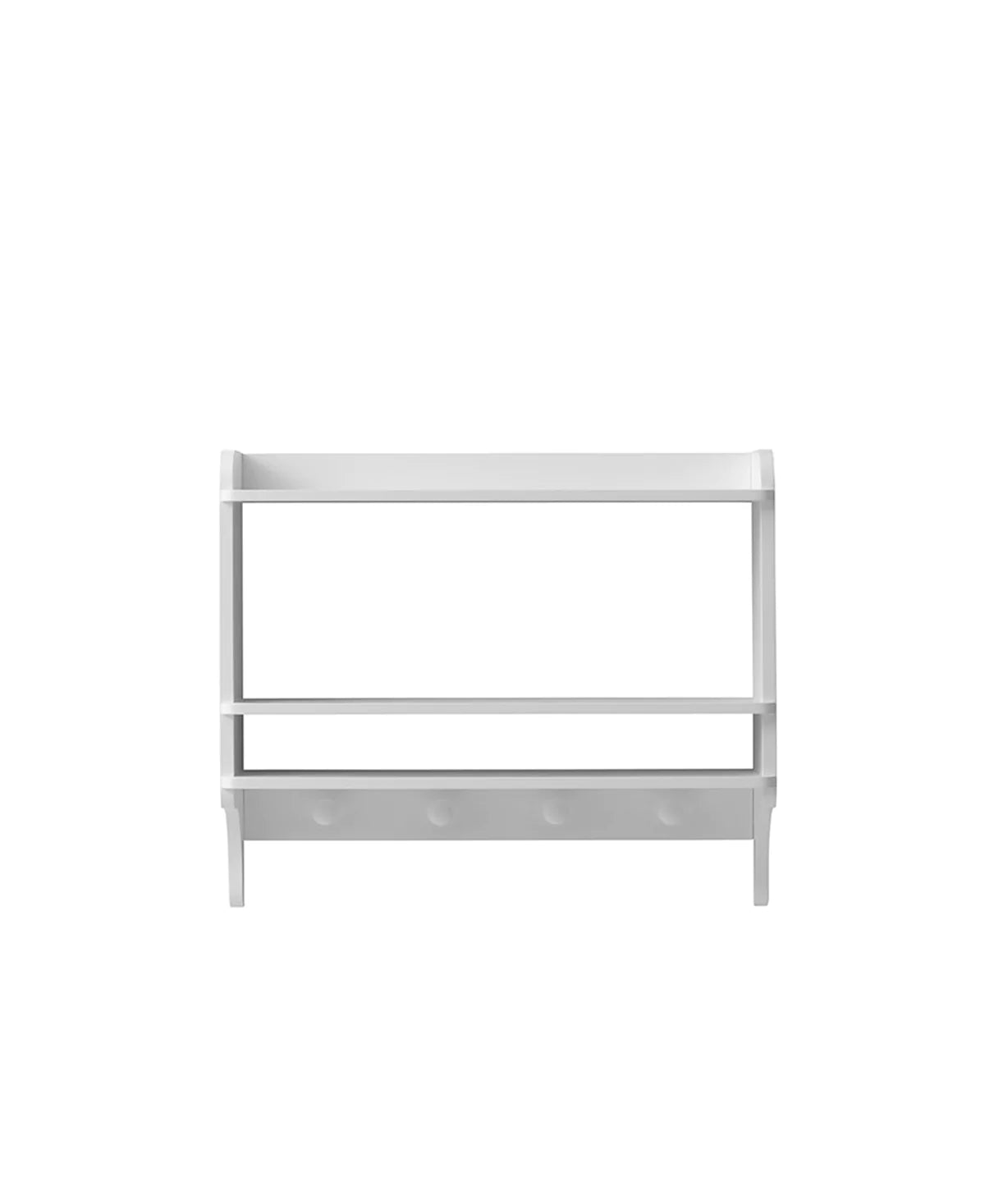 Bücherregal mit Haken, weiß