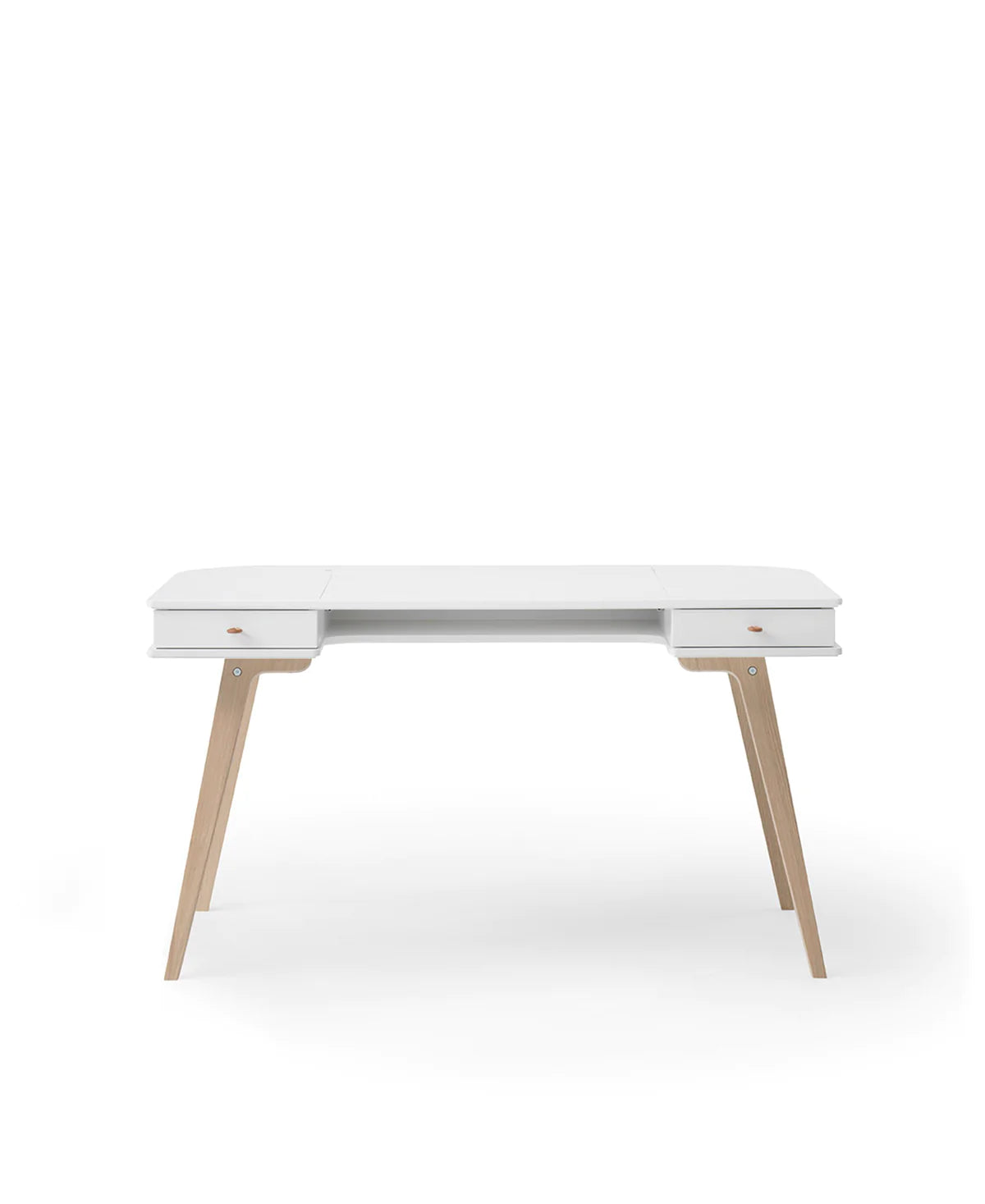 Schreibtisch 66 cm, weiß/Eiche