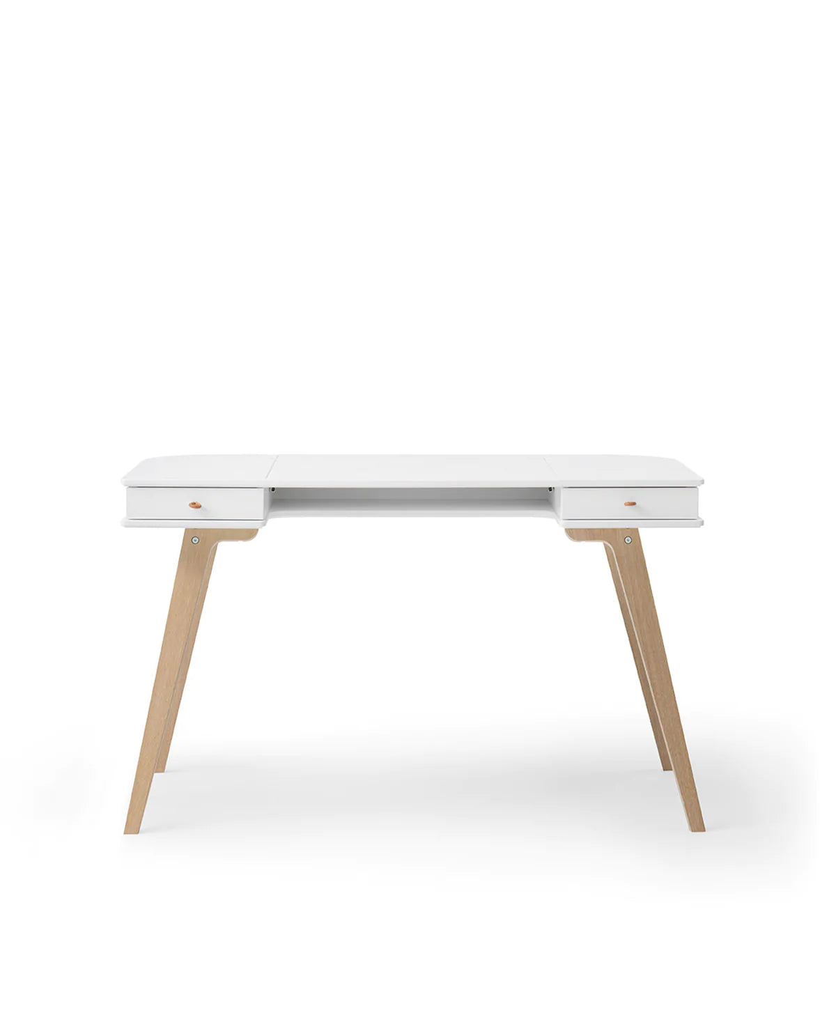 Schreibtisch 72,6 cm, weiß/Eiche