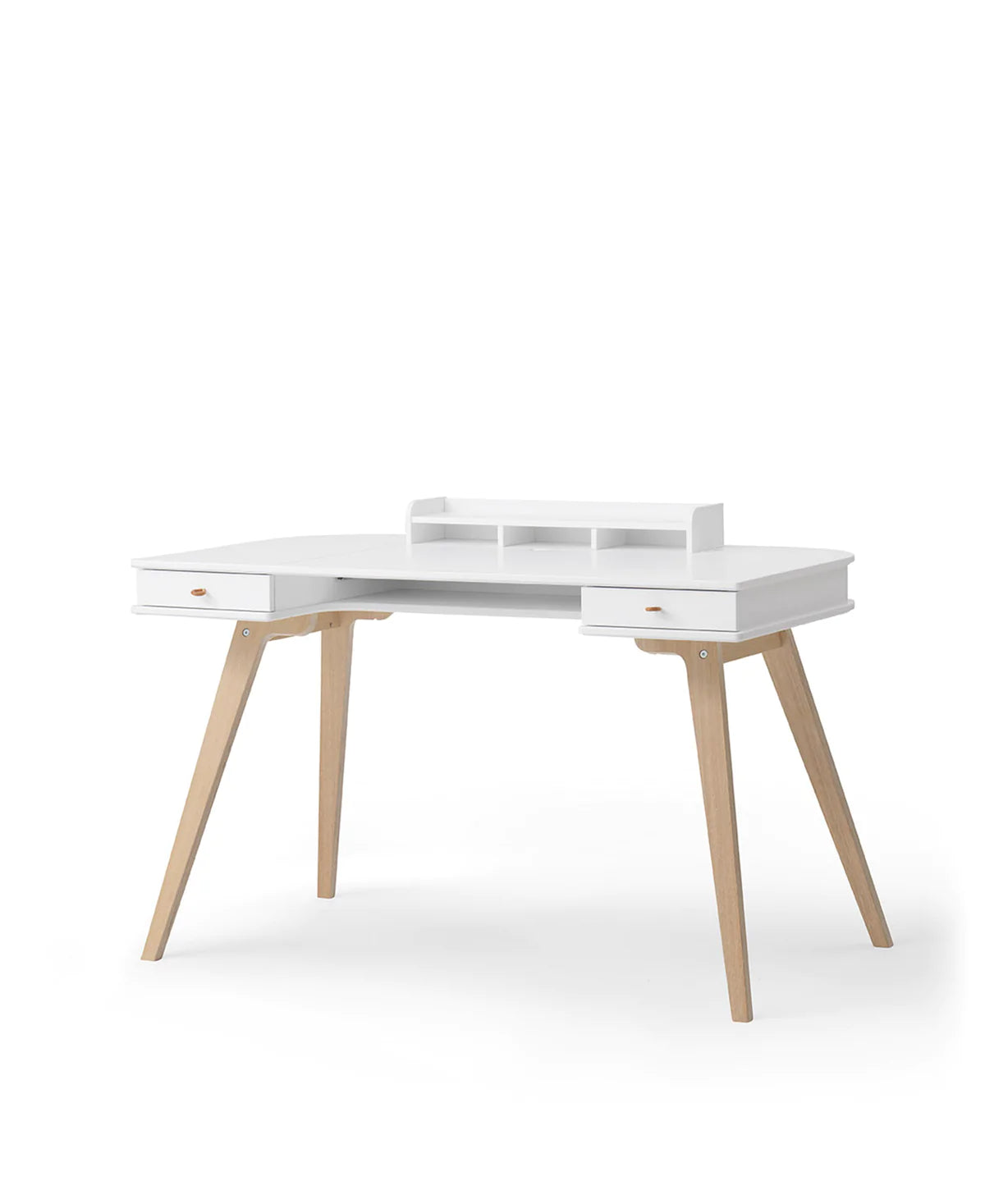 Schreibtisch 72,6 cm, weiß/Eiche