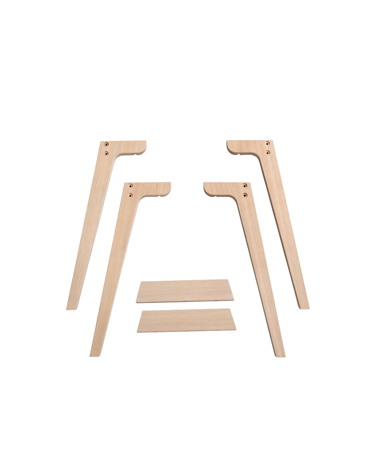Extra Tischbeinset für Schreibtisch 041011, Eiche