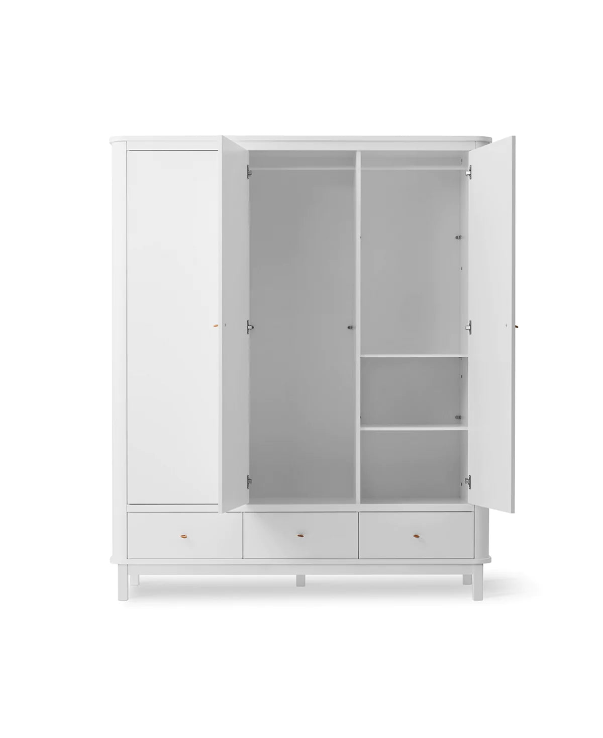 Kleiderschrank 3-türig, weiß