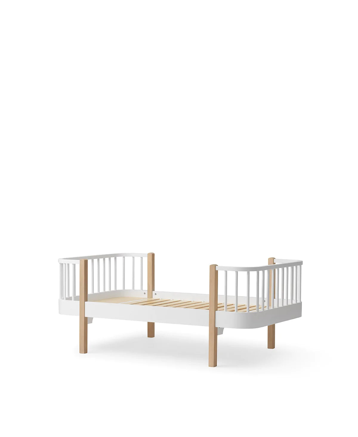 Original Juniorbett, 90x160 cm, weiß/Eiche