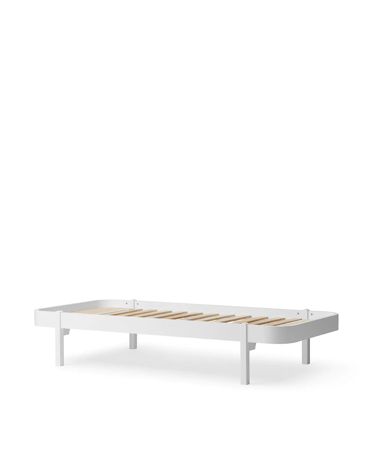 Lounger Bett, 90x200 cm, weiß