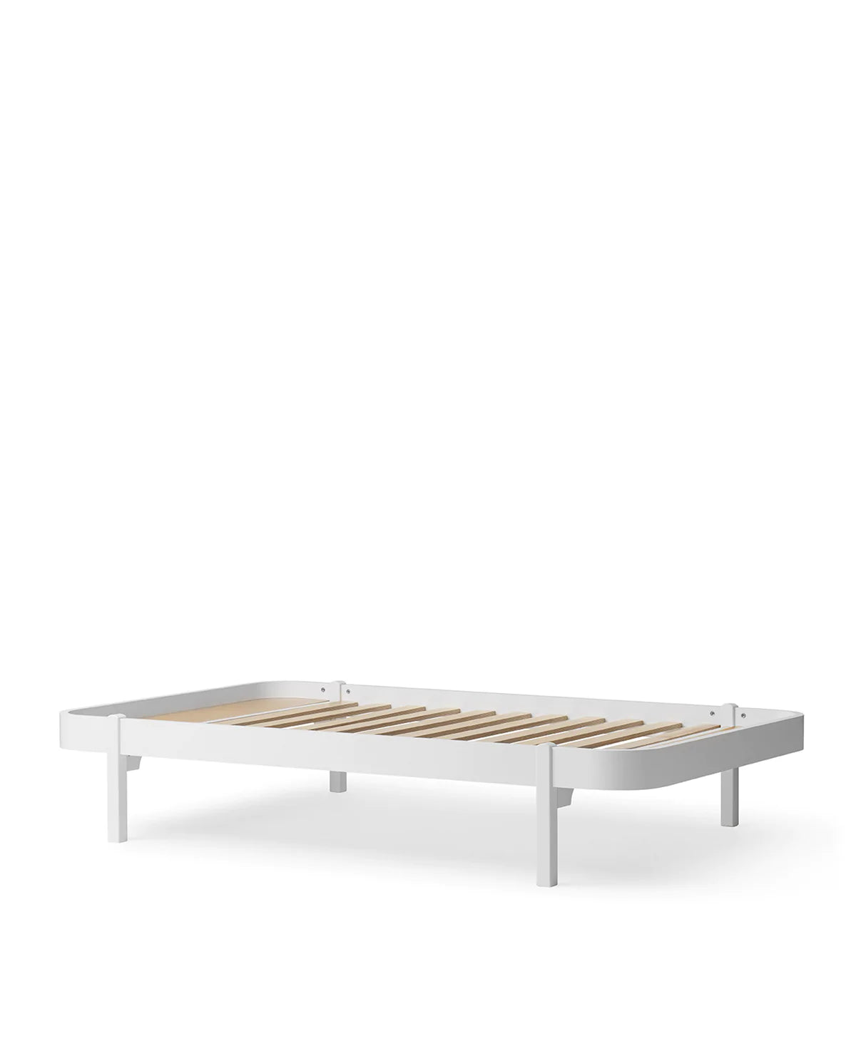 Lounger Bett, 120x200 cm, weiß
