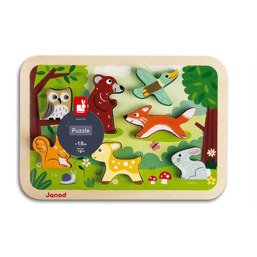 Chunky Puzzle Wald 7 Teile aus Holz - Bartels Kinderwelt GmbH & Co. KG