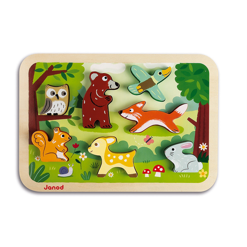 Chunky Puzzle Wald 7 Teile aus Holz - Bartels Kinderwelt GmbH & Co. KG