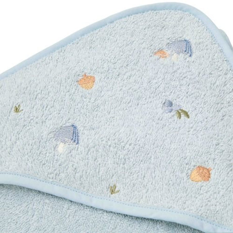 Badecape - Bestickt - Blau - 100 x 100 - Forest Friends