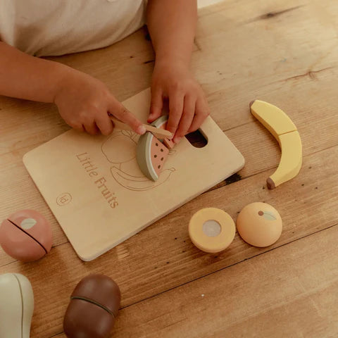 Holzschneideobst - Mehrfarbig - Essentials