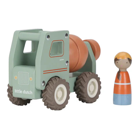 Holzbetonwagen – Grün – Essentials