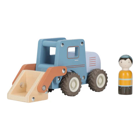 Holzbulldozer – Blau – Essentials