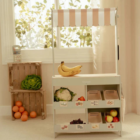 Holzmarktstand – Grün – Essentials