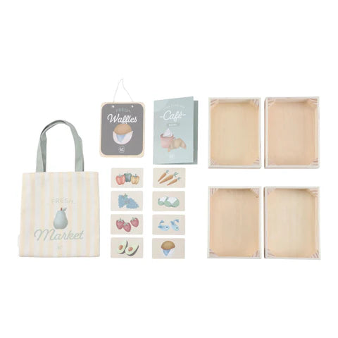 Holzmarktstand – Grün – Essentials