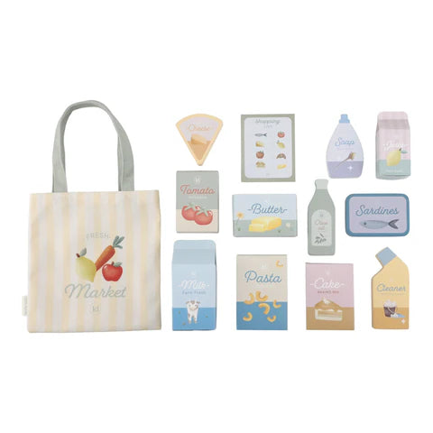 Holz Einkaufswagen – Grün – Essentials