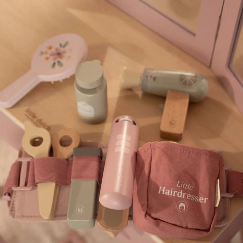 Holzfriseurset – Rosa – Essentials