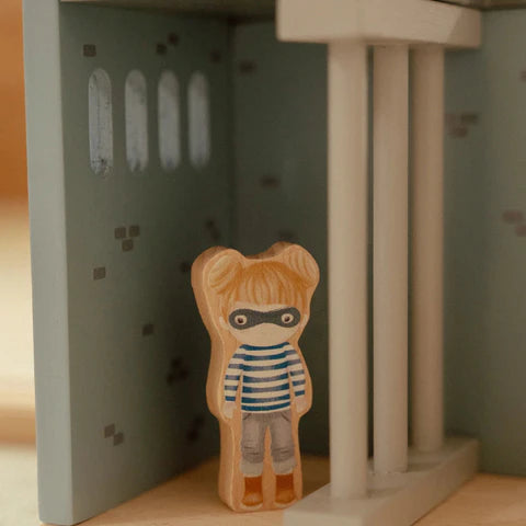 Holzpolizeistation – Blau – Essentials