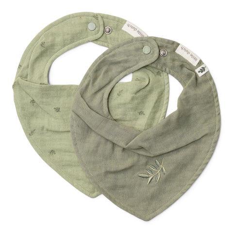 2er-Set Bandana Lätzchen Pure Sage - Essentials