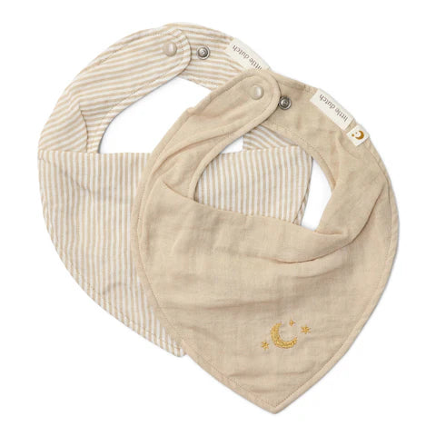 2er-Set Bandana Lätzchen Pure Soft Beige - Essentials