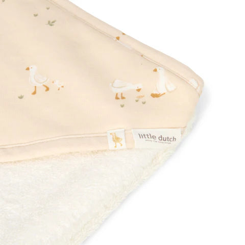 Badetuch - Weiß- 75x 75- Newborn Naturals - Little Goose