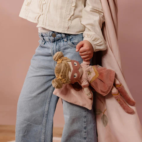 Schmusepuppe Superheld Rosa - 35 cm