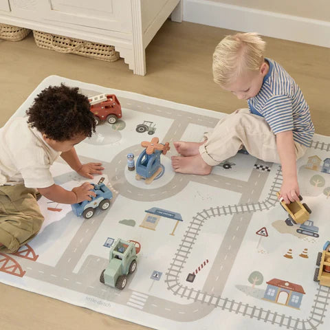 Holzhubschrauber- Blau– Essentials