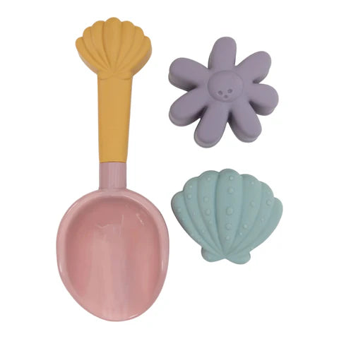 Strandset Schaufel und Sandformen - Rosa - Dreamy Mermaid