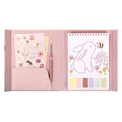 Magisches Malbuch - Rosa - mit Wasserfarben