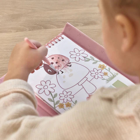 Magisches Malbuch - Rosa - mit Wasserfarben