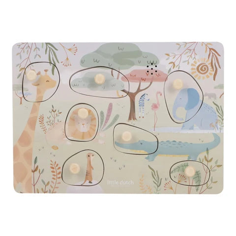 Geräuschepuzzle - Grün - Safari Friends