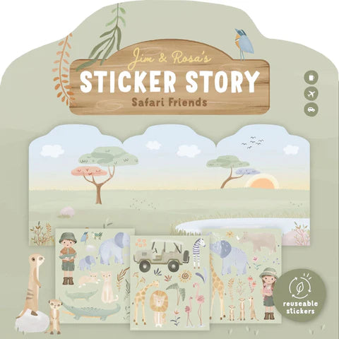Safari Friends  - Stickerbuch – Jim und Rosa
