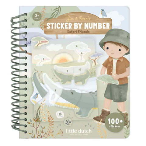 Stickerbuch nach Zahlen - Jim - Safari Friends