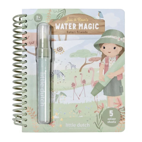 Aquarell-Malbuch - Rosa -  Safari Friends