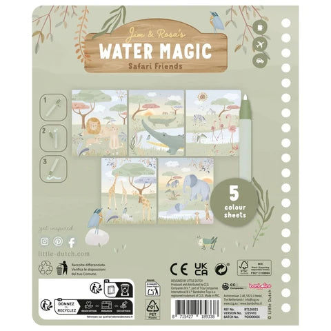 Aquarell-Malbuch - Jim -  Safari Friends