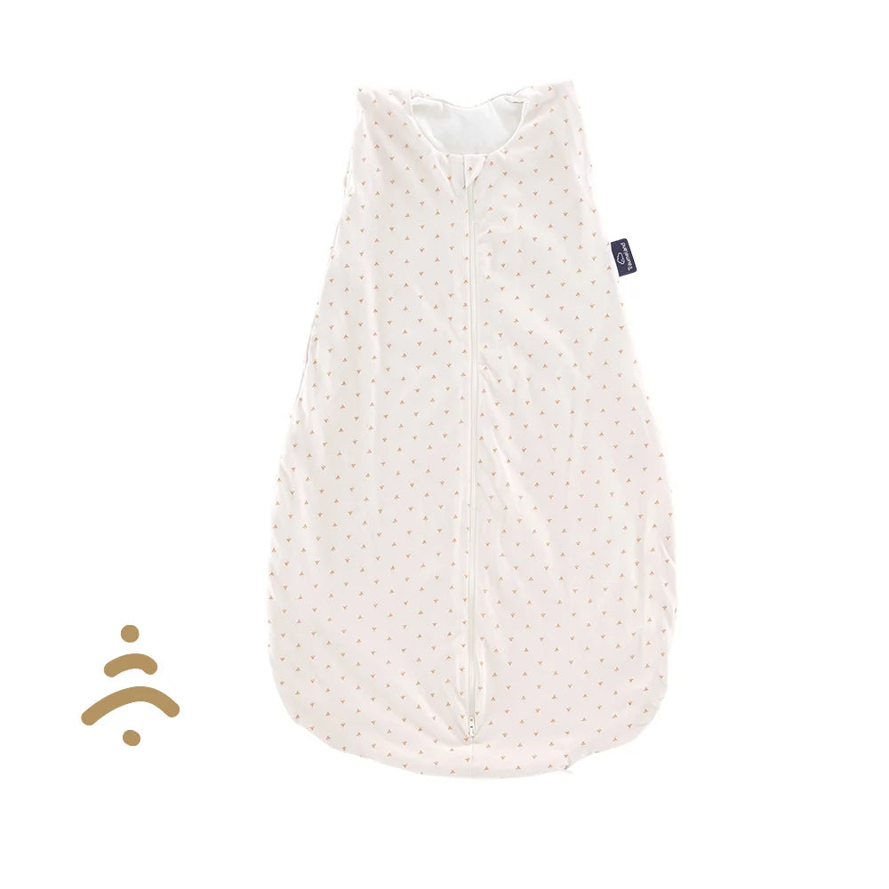 Sommer-Schlafsack Baumwoll-Jersey Twister beige 90 cm