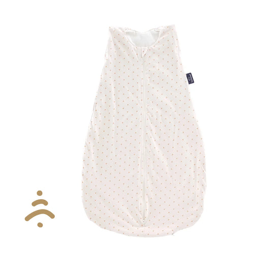 Sommer-Schlafsack Baumwoll-Jersey Twister beige 90 cm