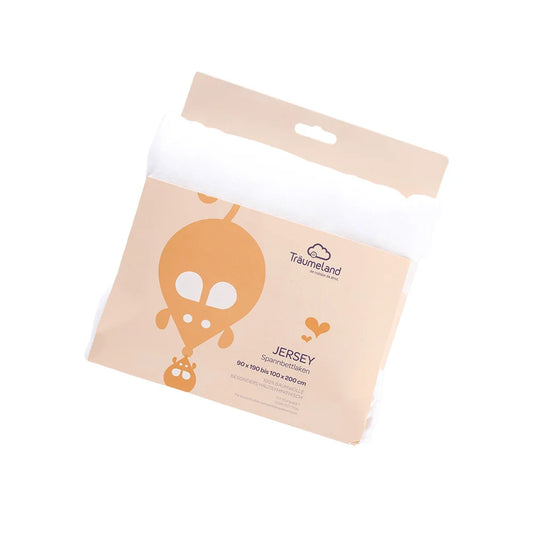 Spannbetttuch Jersey weiss 90 x200